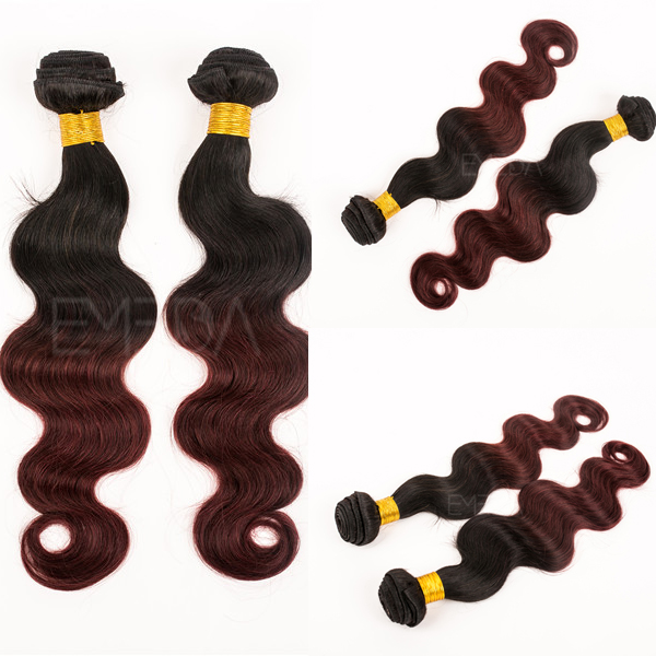 ombre hair color factory brazilian body wave hair YJ
